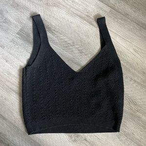 Zara knit cropped tank